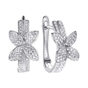 CZ-E01227-X-W-X-X-W Серьги (Ag 925)