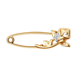 040330-4 Брошь (Au 375)