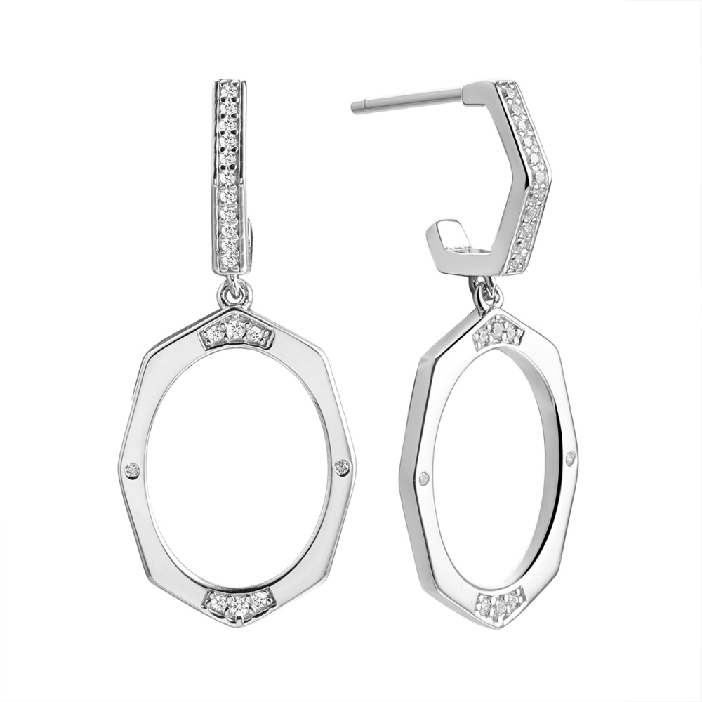 CZ-E05141-X-W-X-X-W Серьги (Ag 925)