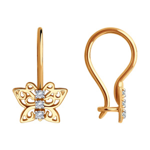 0200004 Серьги (Au 585)