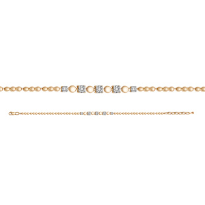 БР770217 Браслет (Au 585)