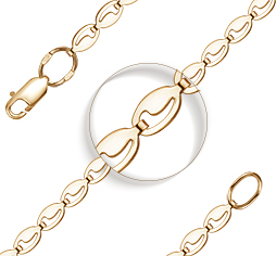 БШ042 Браслет (Au 585)